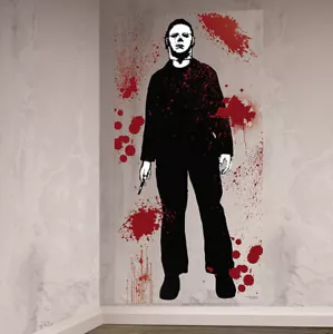 HALLOWEEN 2 Michael Myers Scene Setter Party BACKDROP bloody Horror Movie killer - Picture 1 of 1