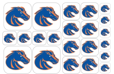 Boise State Broncos Team Stickers - Multiple Sizes/Glossy/Matte - Free Shipping