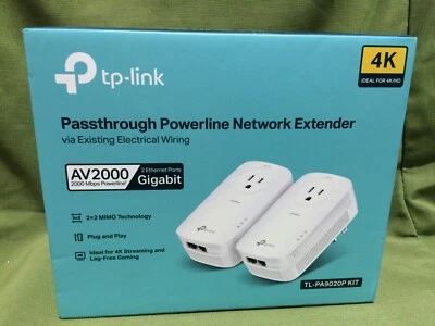 TP-LINK TL-PA9020P KIT AV2000 2-Port Gigabit Powerline Starter Kit - Image 1 of 4