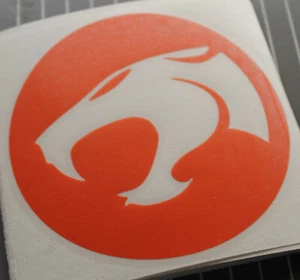 Pegatina de vinilo con logotipo de Thundercats - ROJA - animación de TV retro de dibujos animados - Imagen 1 de 3
