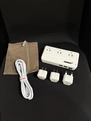 Bestek MRJ201GU 200W 4-Port USB Charging Universal  Adapter Voltage Converter - Image 1 of 4