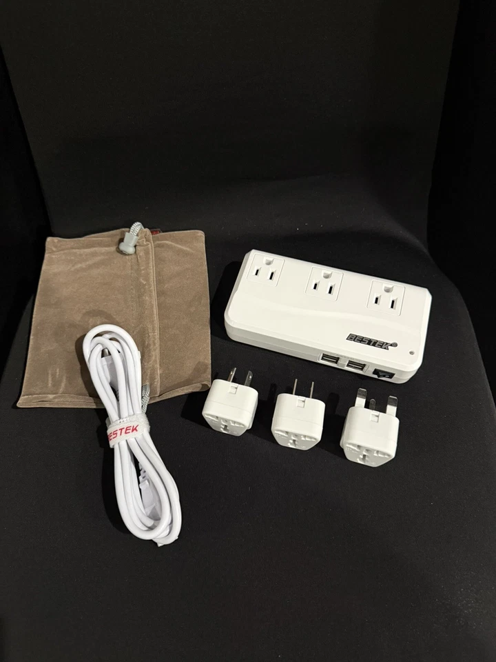 Bestek MRJ201GU 200W 4-Port USB Charging Universal  Adapter Voltage Converter - Image 1 of 4