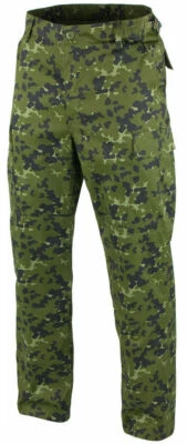 DANISH MILITARY CAMOUFLAGE BDU PANTS MILITARY CARGO 6 POCKET FATIGUE TROUSERS - Image 1 of 4