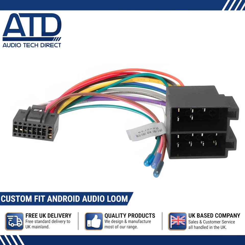 Android Radio Telar Pba S10 Alcance 16 Pines Custom Para Universal Iso Arnés - Imagen 1 de 4