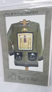 Be An Angel Sweatshirt Pattern Country Angel Flowers Fabric Sewing Applique - Picture 1 of 5