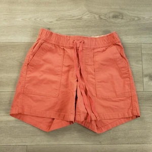 The North Face Shorts Women's Size XS Orange Elastic Waist Drawstring Pockets - Picture 1 of 11
