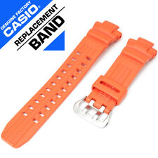 Genuine Factory Watch Band 26mm Orange Rubber Strap Casio Gw-3000m-4a