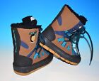 Vintage 1998 Fisher Price Classics Sz7 Snow boots Blue and Brown Penguin Winter 
