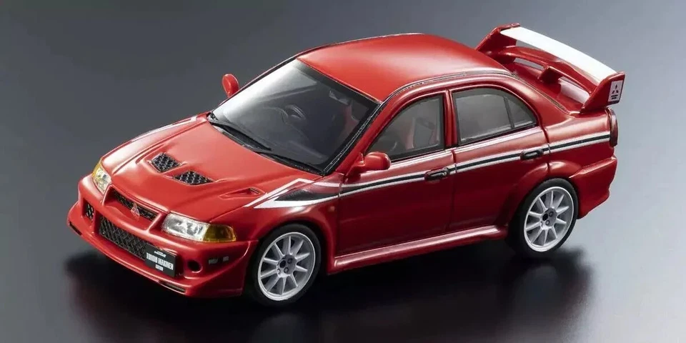 Kyosho Original 1/43 Mitsubishi Lancer Evolution VI TME Red Finished KSR43116R