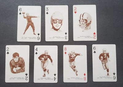 SHARP 1963 Stancraft Green Bay Packers TEAM SET - RED BACK - Hutson Lambeau ++ - Image 1 of 2