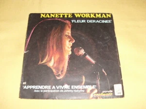 Johnny Hallyday – Nanette Workman – Fleur Déracinée 7'' 45 RPM Single - Picture 1 of 3