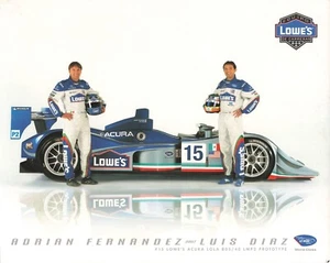 Nascar Adrian Fernandez Luis Diaz Racing 8x10 Photo Image Card 2007 - Picture 1 of 2