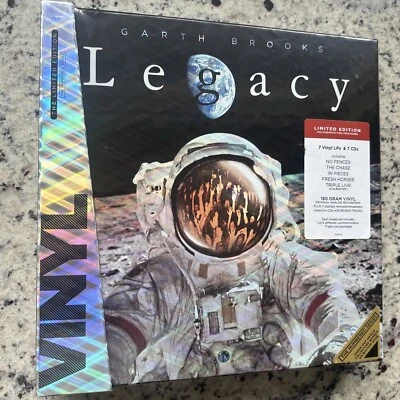 GARTH BROOKS  Legacy Limited Edition Box Set SEALED 7 Vinyl & 7 CD -OUT OF PRINT - Image 1 of 4