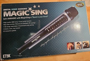 MagicSing ET9K Digital Home Microphone Karaoke , Original Box, Songs Book & CD. - Picture 1 of 15