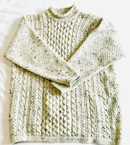 Men’s vintage cable-knit jumper made in Scotland. L - Picture 1 of 5