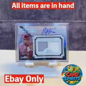 2010 Topps Sterling Joey Votto 16/25 Dual Patch Card Auto Cincinnati Reds MKB - Zdjęcie 1 z 3