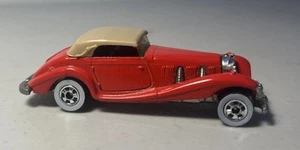Vintage 1982 Hot Wheels Red Mercedes 540K White Wall Tires Malaysia Diecast Car - Picture 1 of 6