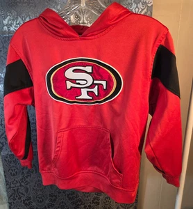 Team Apparel-Boy's NFL red San Francisco 49ers hoodie size M - Picture 1 of 5