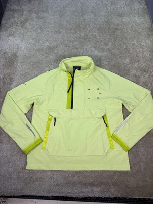 Nike Tech Pack Jacket Mens Small Yellow 1/2 Zip Pullover Windbreaker CK0710-010 - Image 1 of 4