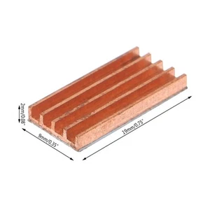 Dissipateur de chaleur en cuivre pur ultra fin dos carte mémoire dissipateur de chaleur tampon de refroidissement pour MOS - Photo 1/8