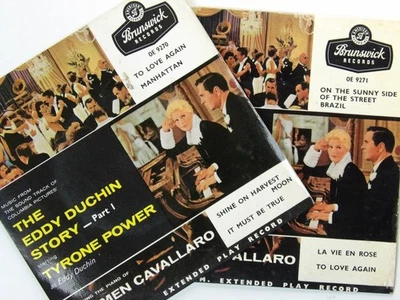 Carmen Cavallaro:  The Eddy Duchin Story - Parts 1&2  1957  2X7" - Image 1 of 4