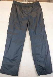 Columbia Omni-Tech Rain Pants Black 100% Nylon Mens Size XL Gorpcore Hike Trail - Picture 1 of 9