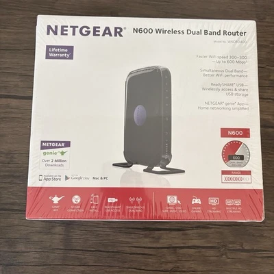 Netgear N600 Wireless Dual Band Router WNDR3400 Sealed New - Image 1 of 4