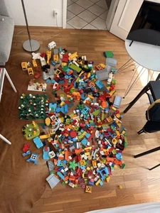 Lego Duplo Bausteine XXL Sammlung Konvolut TOP Duplo Steine Tiere Fahrzeuge usw - Foto 1 di 14