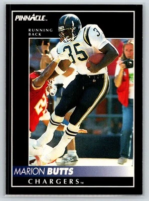 1992 Pinnacle #34 Marion Butts San Diego Chargers - Image 1 of 2