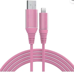 onn 6ft Lightning to USB Charging Cable, MFI Certified, Pink - Compatible... - Picture 1 of 5