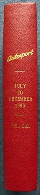 AUTOSPORT July To Dec 1960 BOUND VOLUME 21 XXI Motor Magazines - Image 1 of 4