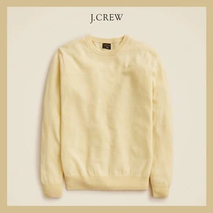 NWT - J. Crew Men's 100% Cashmere Crewneck Sweater, Light Butter Sz Large - $138 - Picture 1 of 6