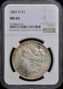 1887-O Morgan Dollar S$1 NGC MS64