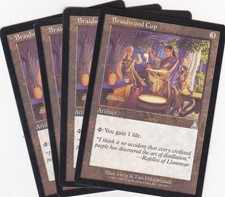 4 x Braidwood Cup uncommon artifact from Urza's Destiny (MTG)