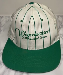 Tappo snapback gessato verde vintage Weyerhaeuser porte architettoniche - Foto 1 di 15