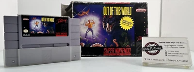 Authentic Out of This World (SNES, 1992) CIB: Cleaned and Tested - Image 1 of 4