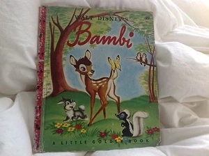 Bambi  Walt Disney Hardback Book 1948 Little Golden Book - Bild 1 von 6