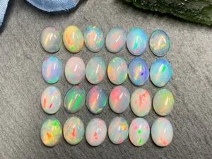 AAA+ 100% Natural Ethiopion Welo Fire Opal Oval Cut Loose Gemstone 8x6mm 1 PCS - Picture 1 of 8