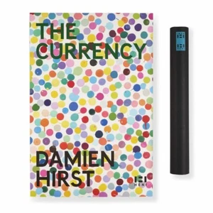 Original THE CURRENCY Blue Exhibition Poster /Print DAMIEN HIRST Dots Spots NEW - Picture 1 of 1