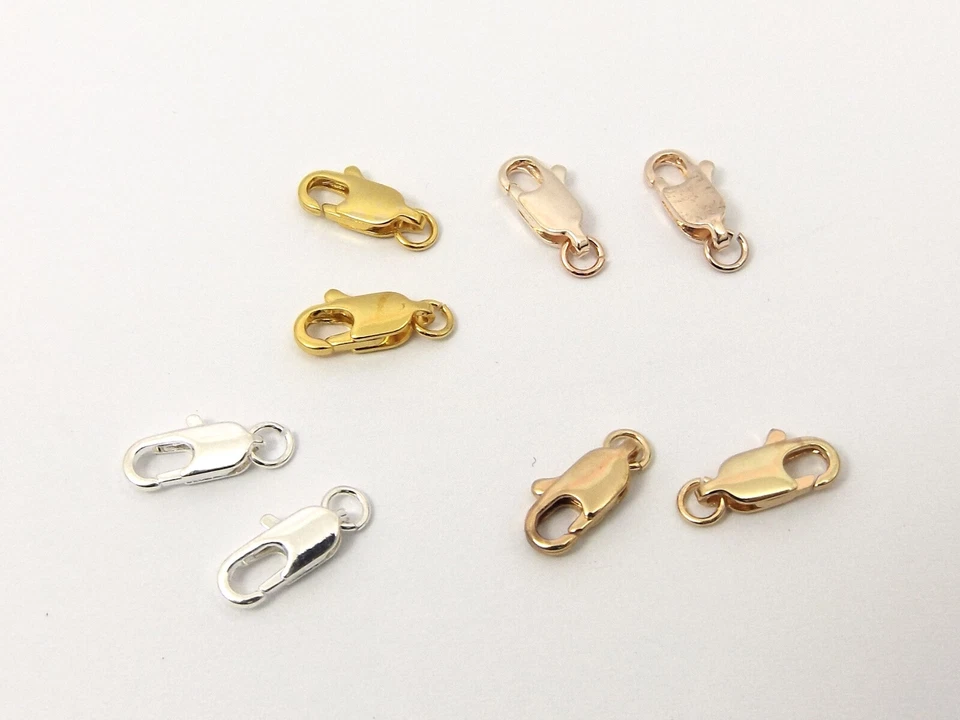 Silver / 14k / 18K / KC Gold Filled LOBSTER Claw CLASP A Findings DIY Making - image 1 of 1