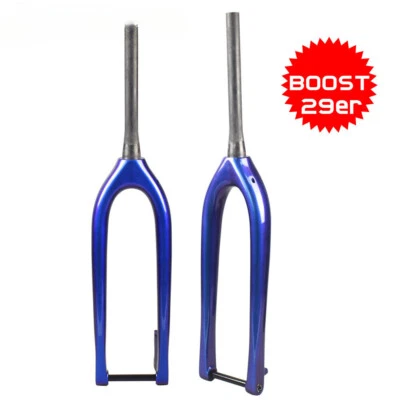29 Inch Mountain Bike Carbon Fiber Bicycle Boost Fork 110*15mm Front Forks - Image 1 of 4
