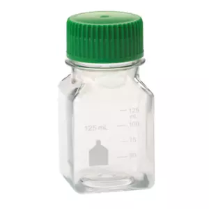 CELLTREAT 125mL Media Bottle, Square, PET 24/Case, Sterile, #229786 - Picture 1 of 1