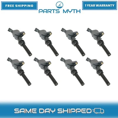 NEW Engine Ignition Coil Set of 8 For 1997-2014 Ford Mustang Lincoln Mercury - Image 1 of 4