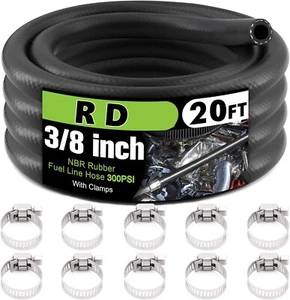 3/8" Fuel Line Hose Oil Hose Push Lock NBR Rubber for Engines Gas Coolant Hose - Bild 1 von 8