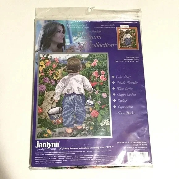 Adventures Counted Cross Stitch Kit by Janlynn Platinum Collection