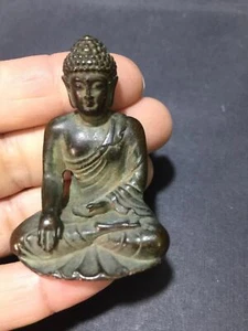 Old Tibetan Buddhism bronze Medicine Buddha Sakyamuni Shakyamuni Buddha statue M - Picture 1 of 5