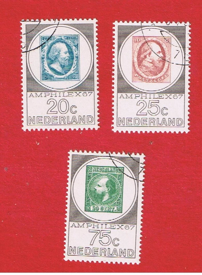 Netherlands #448-450   VF used    AMPHILEX  67   Free S/H - Image 1 of 1