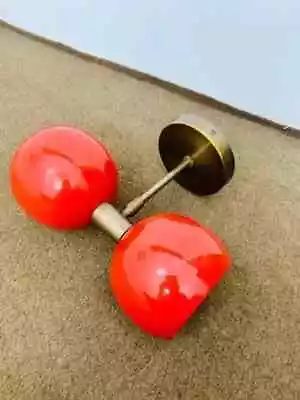 Wall Sconces Pair 1950s Mid Century Brass Italian Diablo Wall Lights - Image 1 of 4