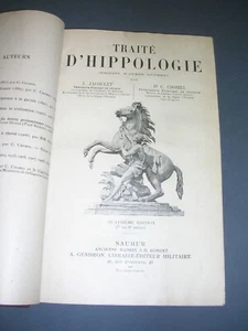 Equitation Jacoulet Chomel Traité d'Hippologie. 1895 traité illustré de gravures - Picture 1 of 5