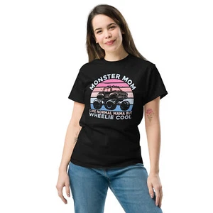 Cool Hip Monster Truck Mom Unisex Classic Tee Shirt - Picture 1 of 19